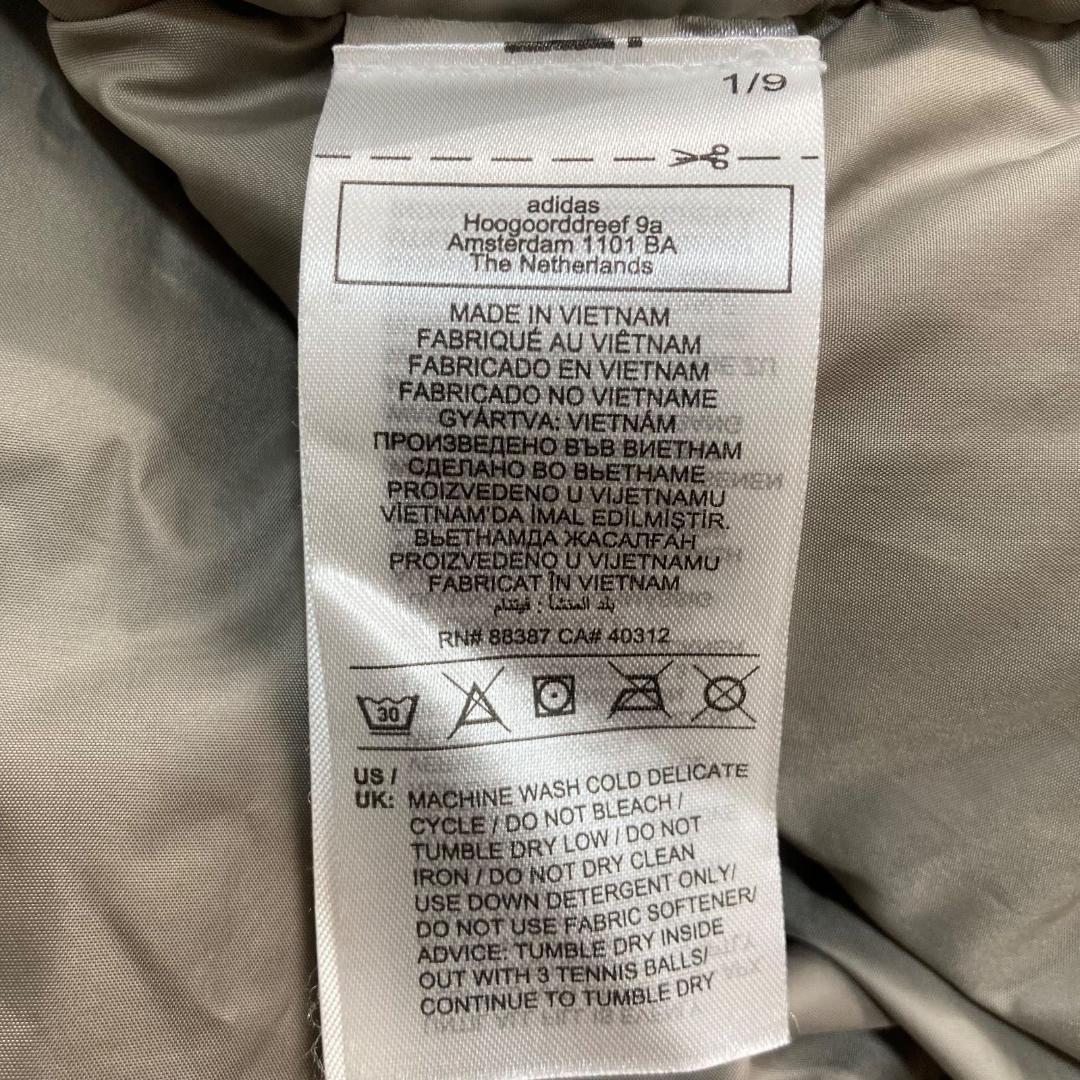 17211✨アディダス イシェルター ロングダウンジャケット フード ロゴテープ