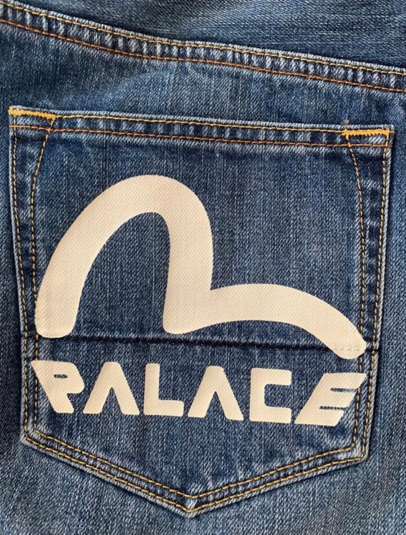 PALACE EVISU ロゴプリント デニムトートバ ッグ