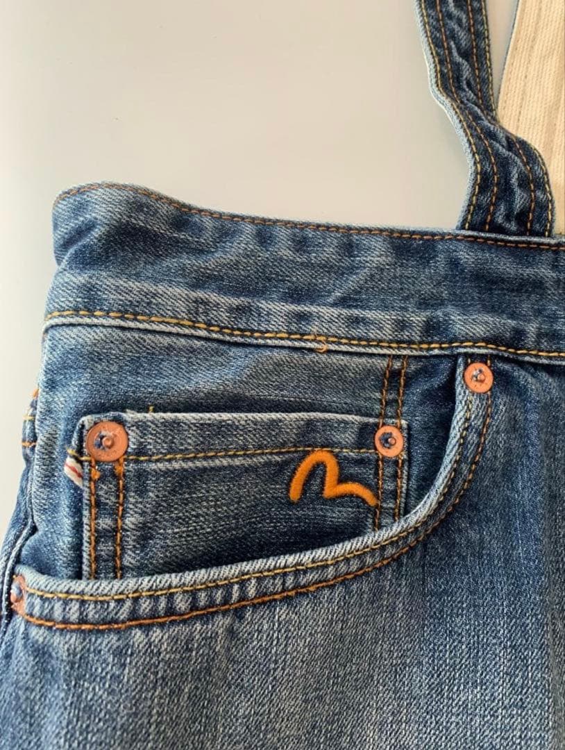 PALACE EVISU ロゴプリント デニムトートバ ッグ