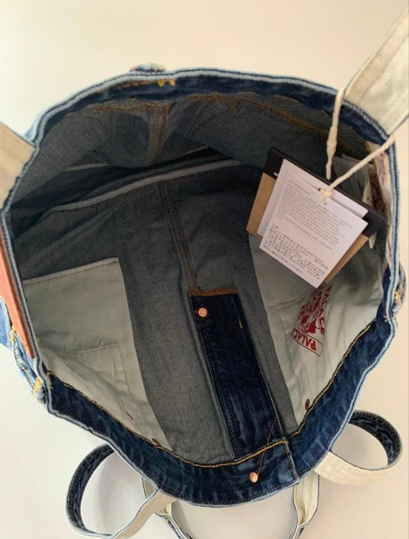 PALACE EVISU ロゴプリント デニムトートバ ッグ