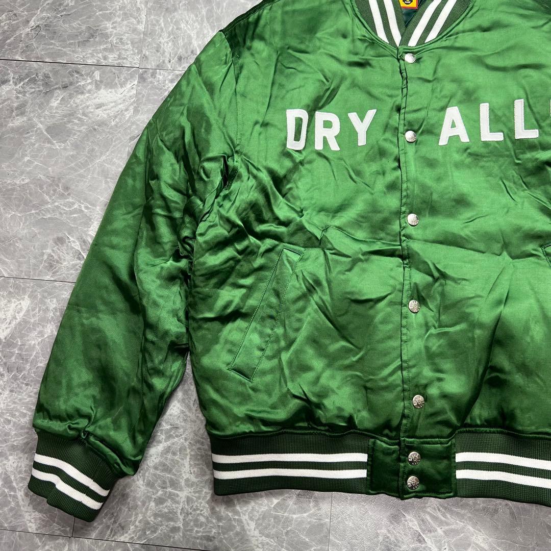 美品　ヒューマンメイド　スカジャン　虎　ロゴ　キルティング　グリーン　L 希少