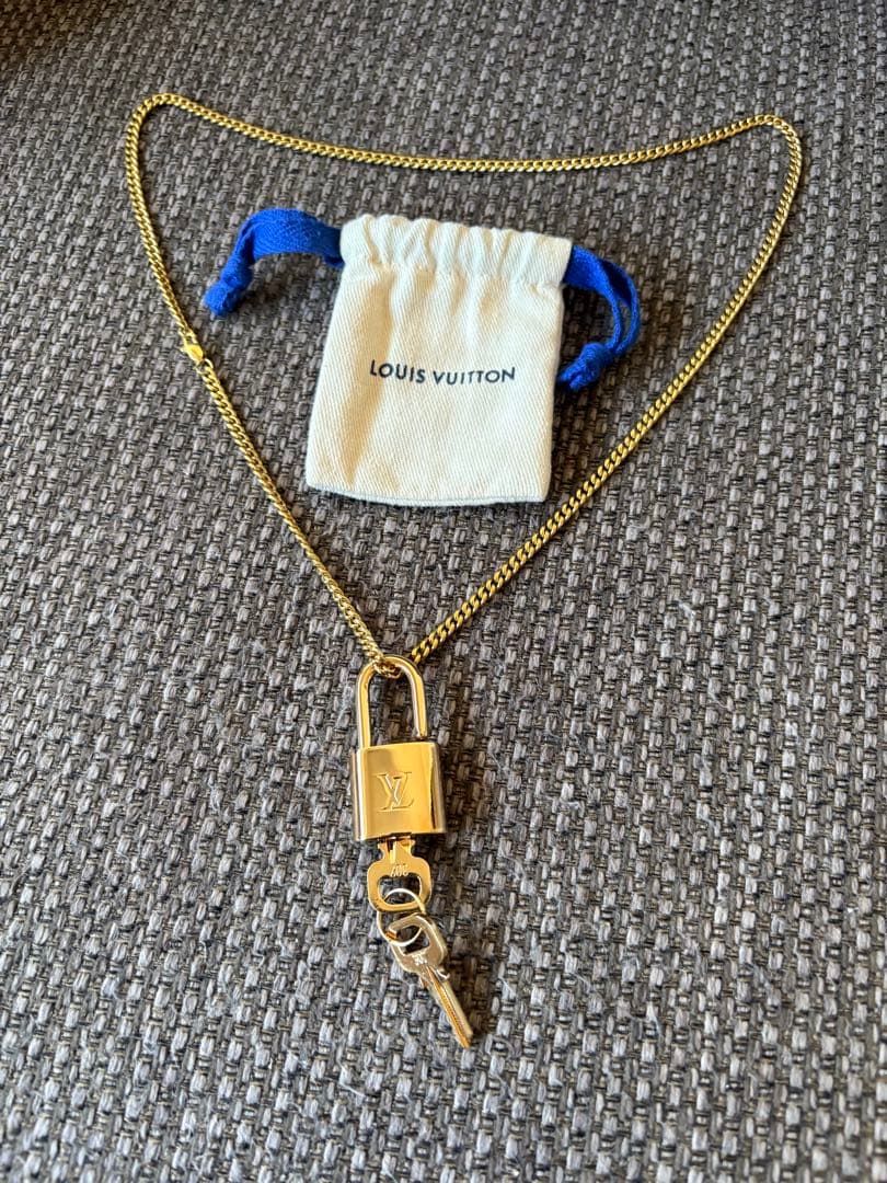 新品ルイヴィトン パドロック カデナ ネックレス チェーン付き 南京錠（307）
