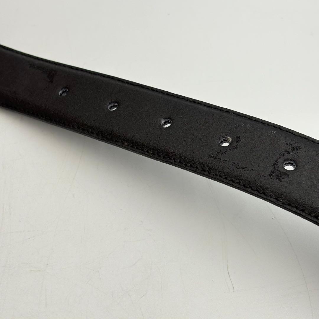 フェンディ ベルト ユニセックス レザー ブラック ロゴ 0904-S6790t