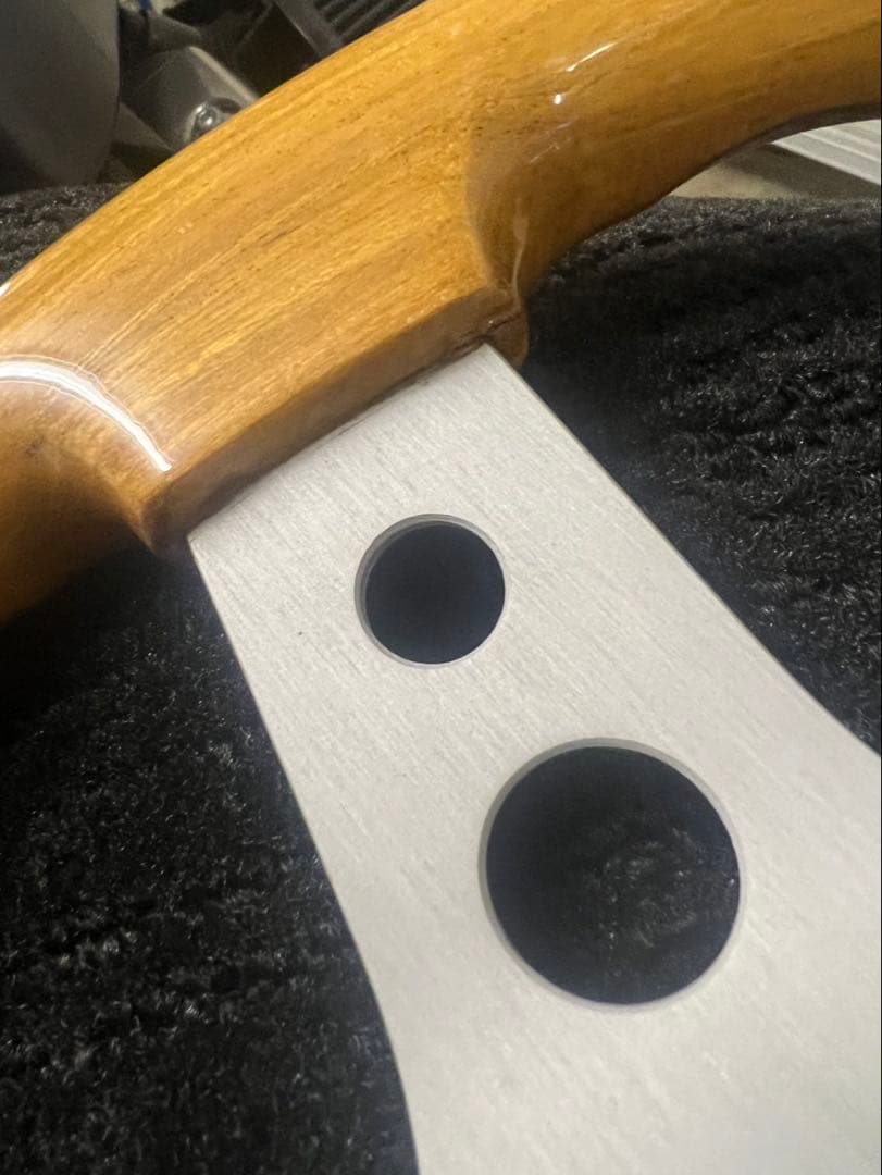 当時物 OBA 丸穴 30パイ ステアリング 旧車 30cm 暴走族 族車