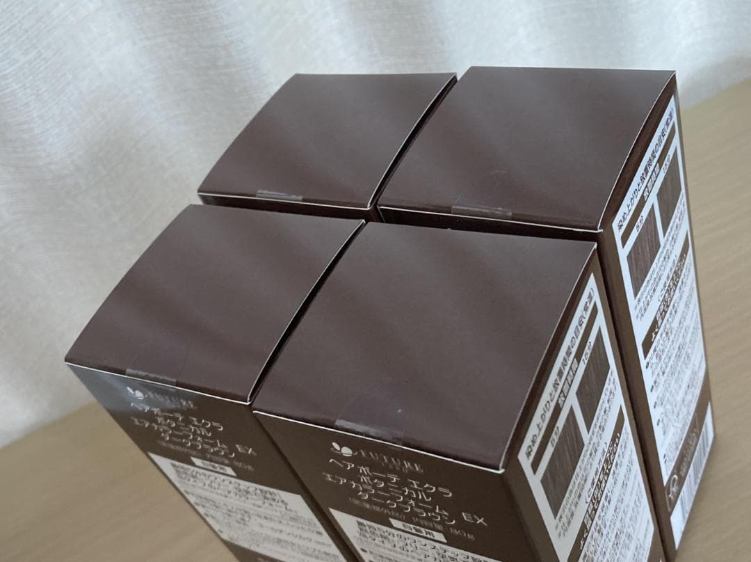 ヘアボーテ エクラ ボタニカルエアカラーフォームEX ダークブラウン 4本組