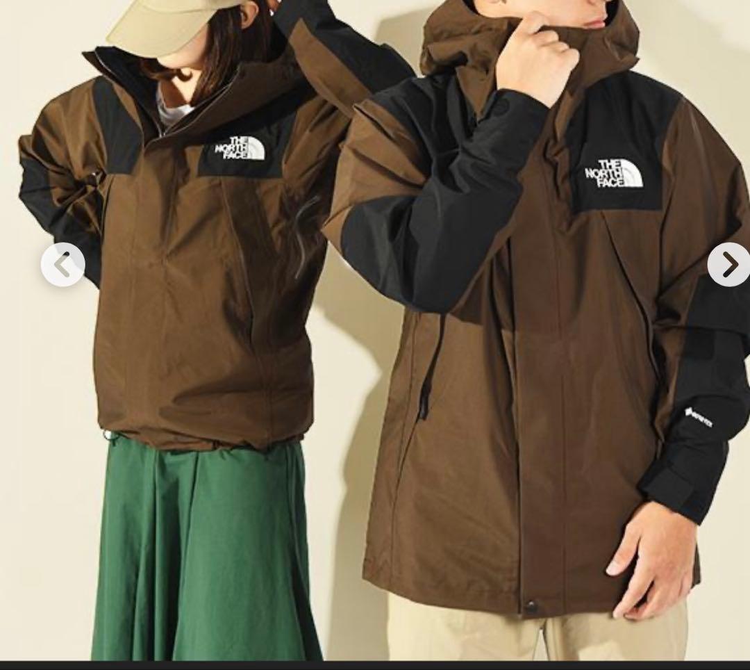 ノースフェイス　マウンテンジャケット　ブラウン×ブラック　マウンテンパーカー