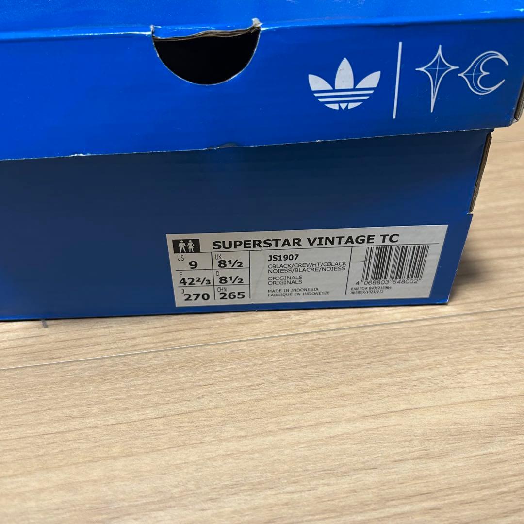 adidas × Thug Club SUPERSTAR ブラック 27cm