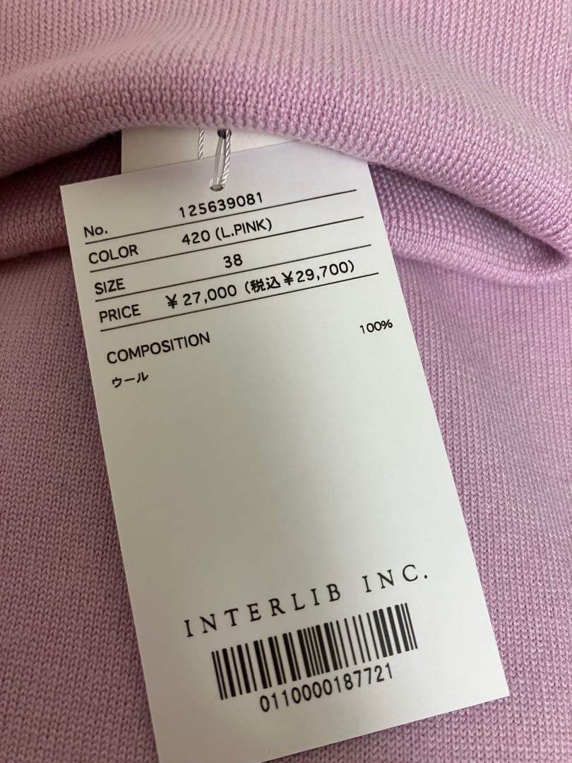 新品 今季 SACRA サクラ EXTRA FINE MERINO TOP 38