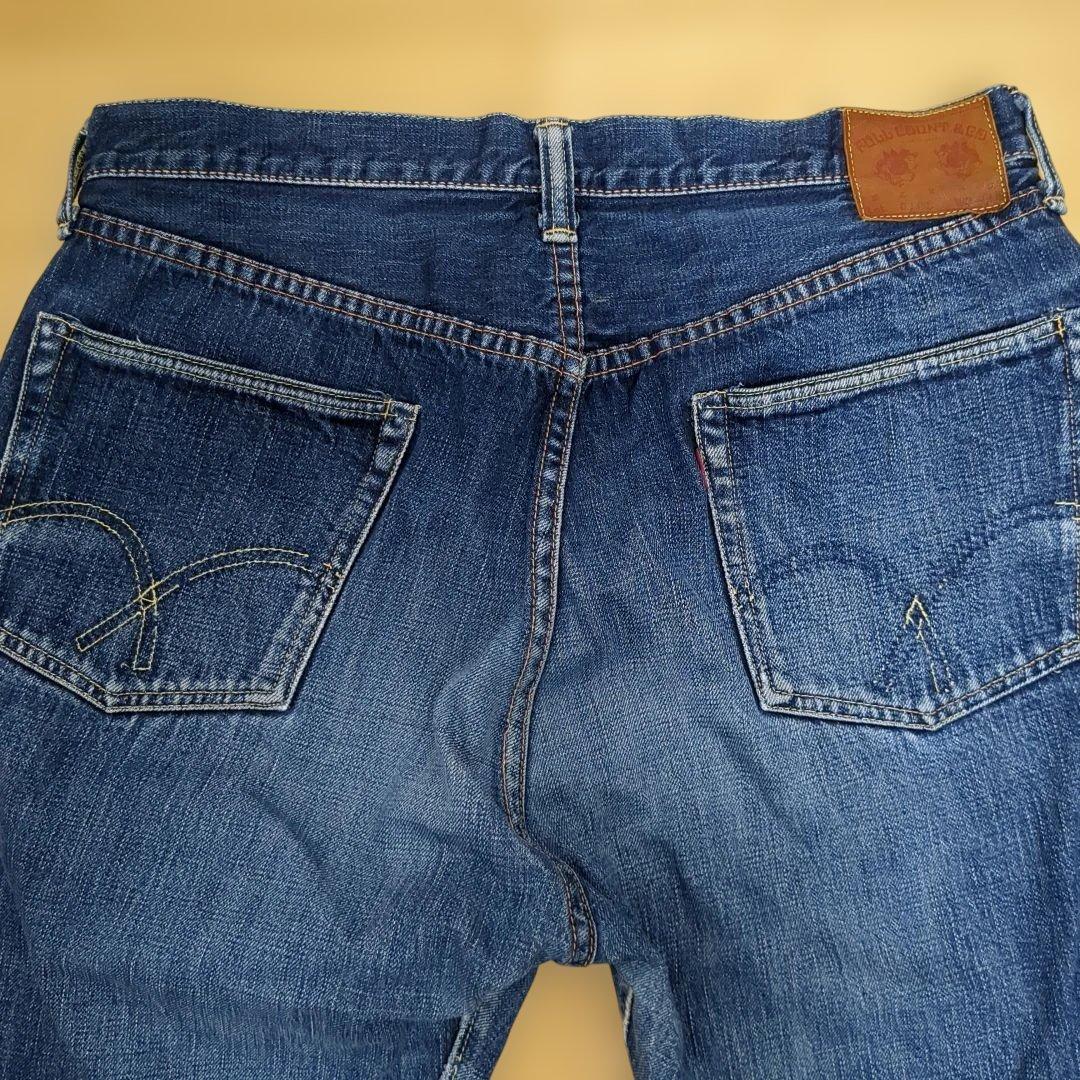 フルカウント 旧モデル 0105 W34ダークブルー ストレートデニム ジーンズ