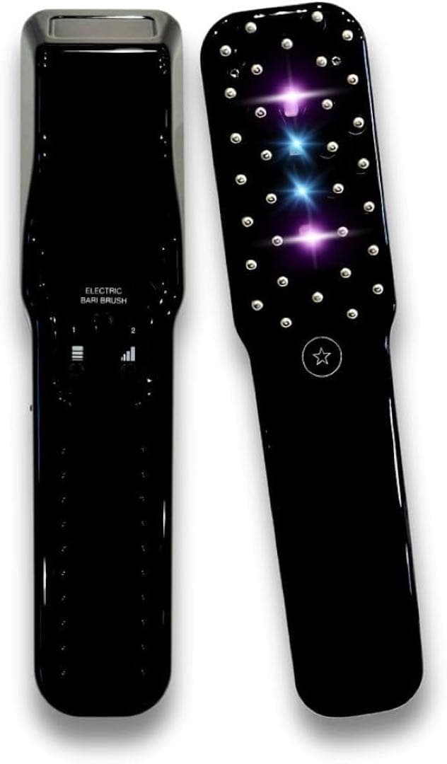 【美品】電気バリブラシ エレクトロン 美顔器 エレクトリックバリブラシ ブラック