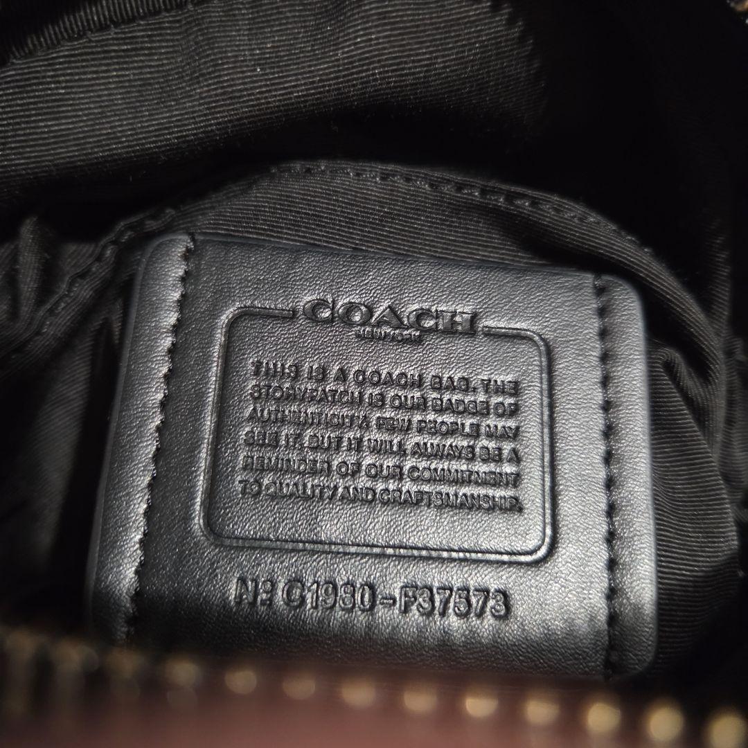 COACH ボディバッグ ベージュ/黒