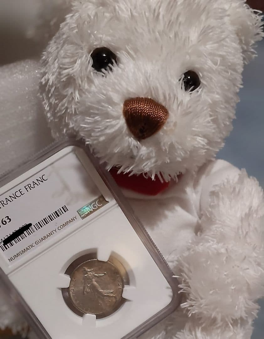 そ*ン様 ✨ 1916年/NGC MS63/1フラン銀貨✨
