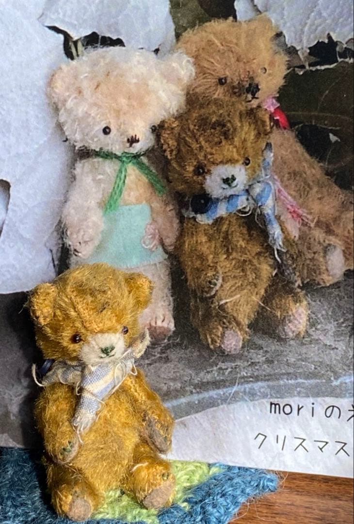 moriのえほん様　モデルのクマちゃん ミニチュア　ぬいぐるみ　テディベア
