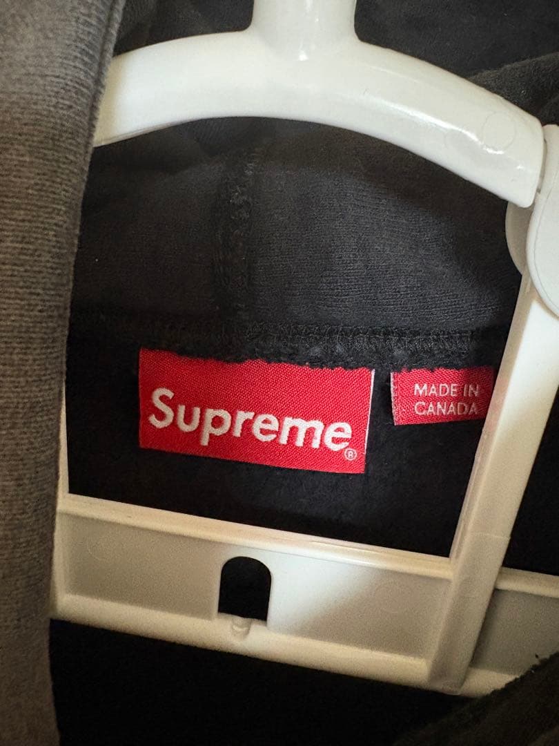 SUPREME Sロゴ　ブラック パーカー