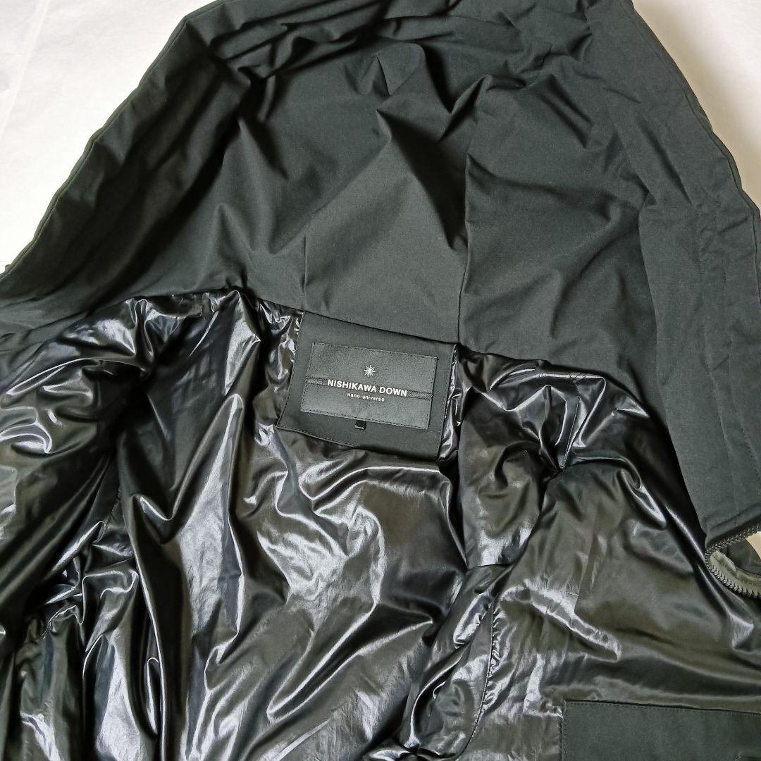 ナノユニバース　西川ダウン ソロテックス Aラインダウン　BLACK　Sサイズ