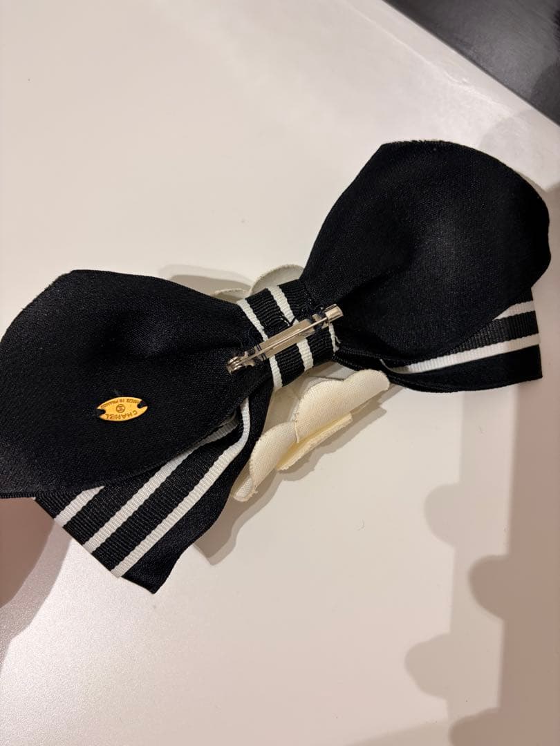 Chanel シャネル カメリア リボン ブローチ ヘアバレッタ セット