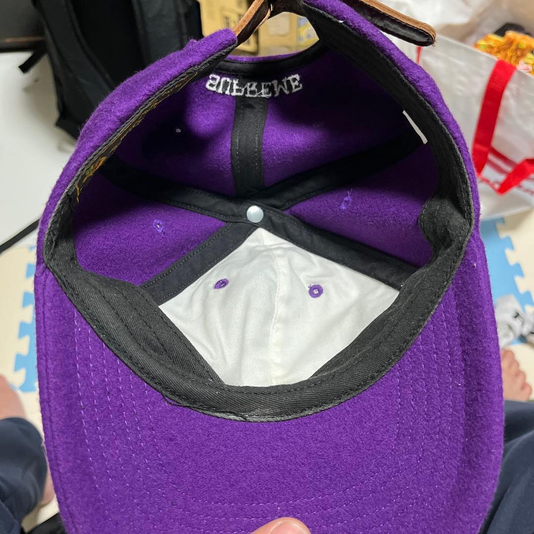 シュプリームキャップ紫