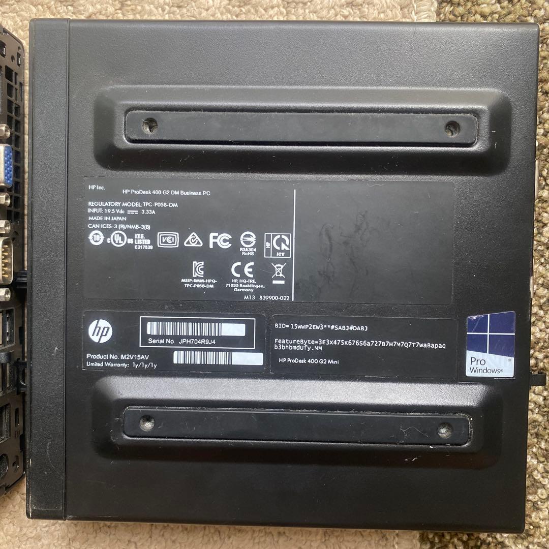 HP ProDesk 400 G2 Mini パソコン2台まとめ売り