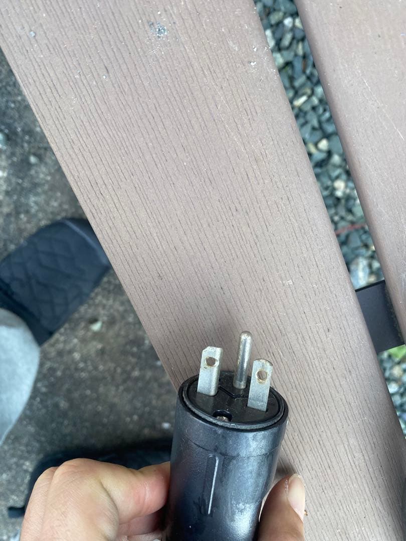 EV充電ケーブル 200v コネクタ 3ピンプラグ