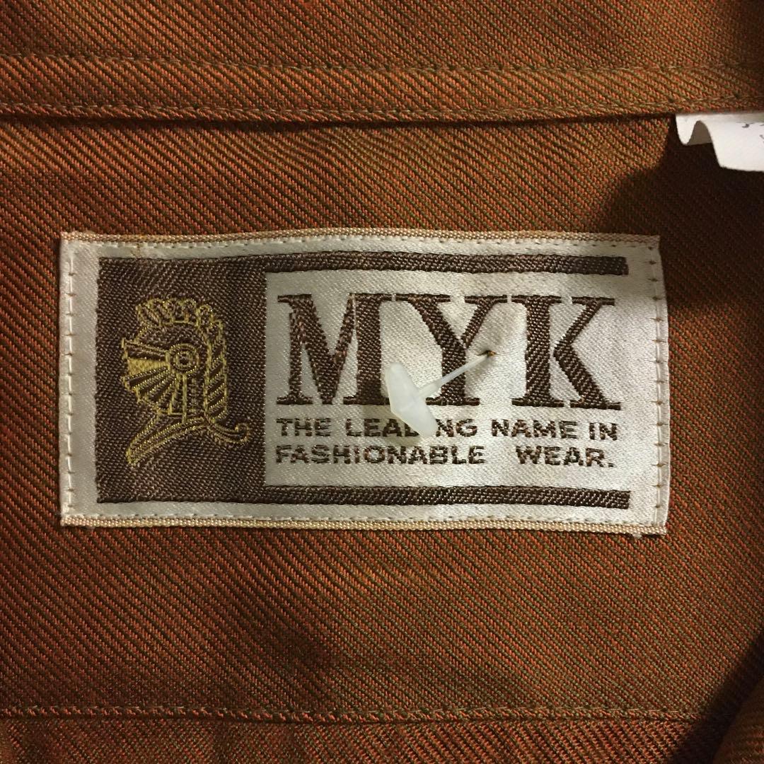 デッドストック 80s〜90s オープンカラーシャツ レアカラー シェルボタン