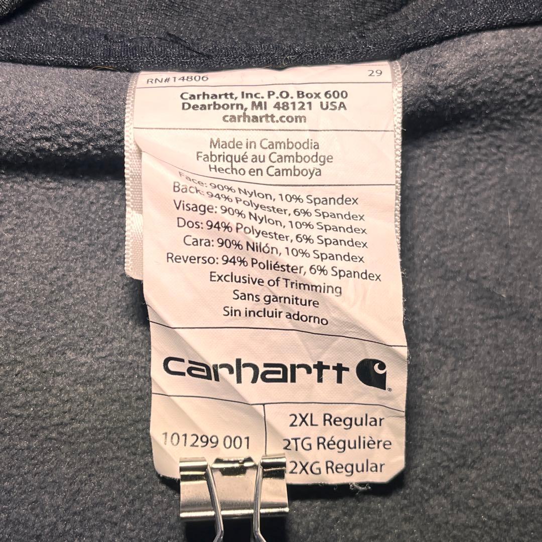 美品 Carhartt Crowley Jacket ソフトシェル 2XL 黒