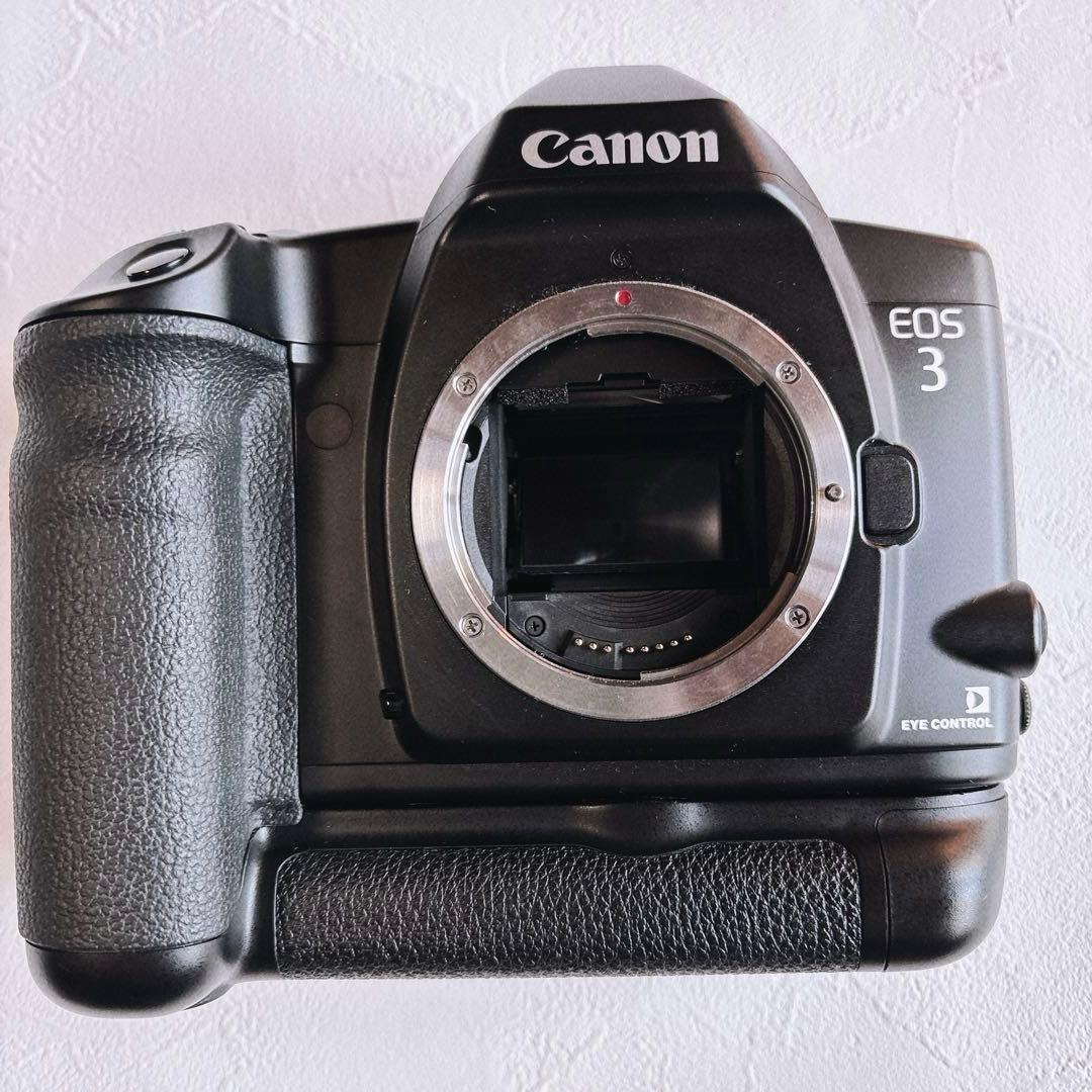 キャノン　フィルムカメラ　EOS-3 バッテリーパックBP-E1付き　中古品