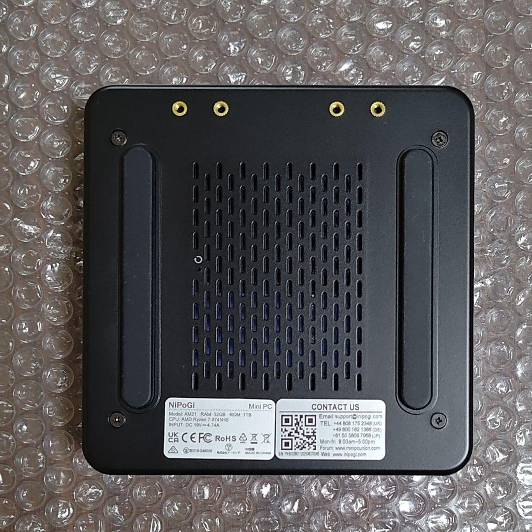 NiPoGi AM21 Ryzen 7 8745HS ベアボーン Win11