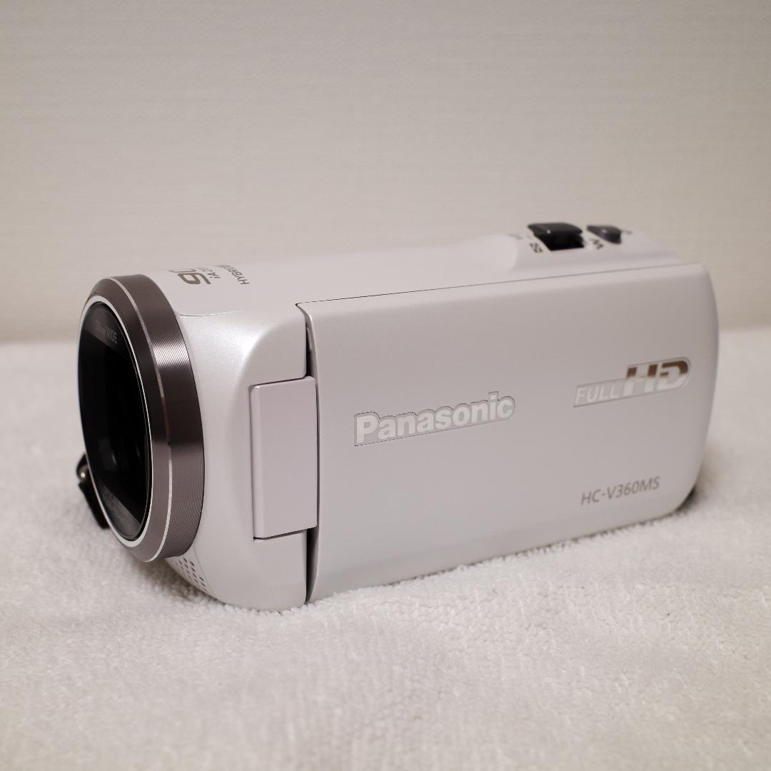 パナソニック HDビデオカメラ 高倍率90倍ズーム HC-V360MS-W