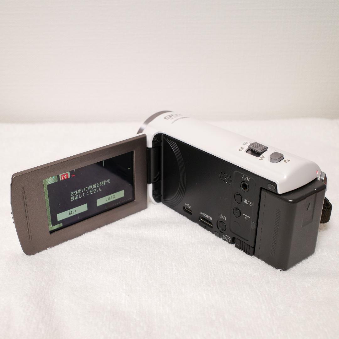 パナソニック HDビデオカメラ 高倍率90倍ズーム HC-V360MS-W