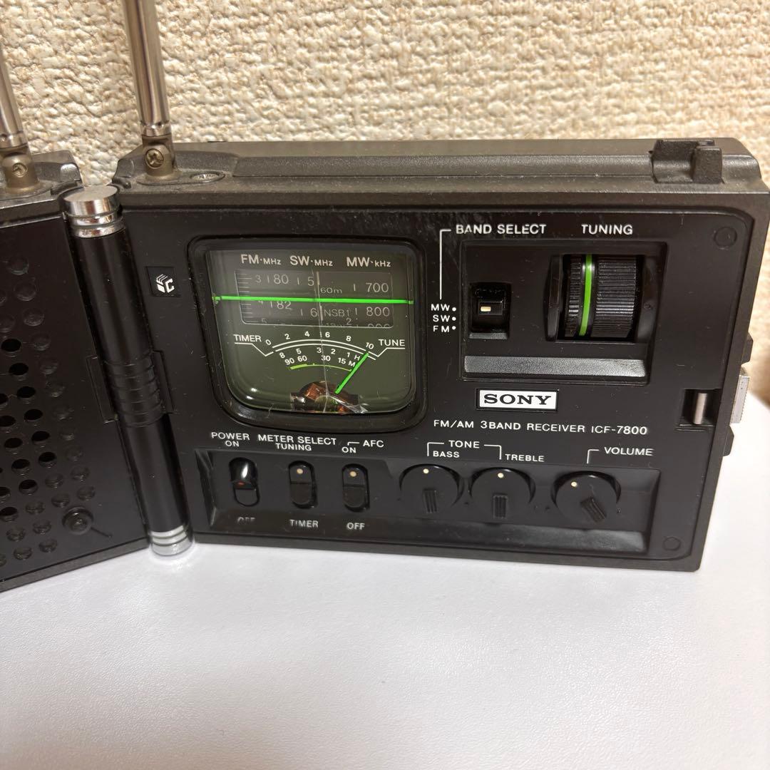 SONY ICF-7800 ラジオ FM/AM/SW受信可 ジャンク扱い
