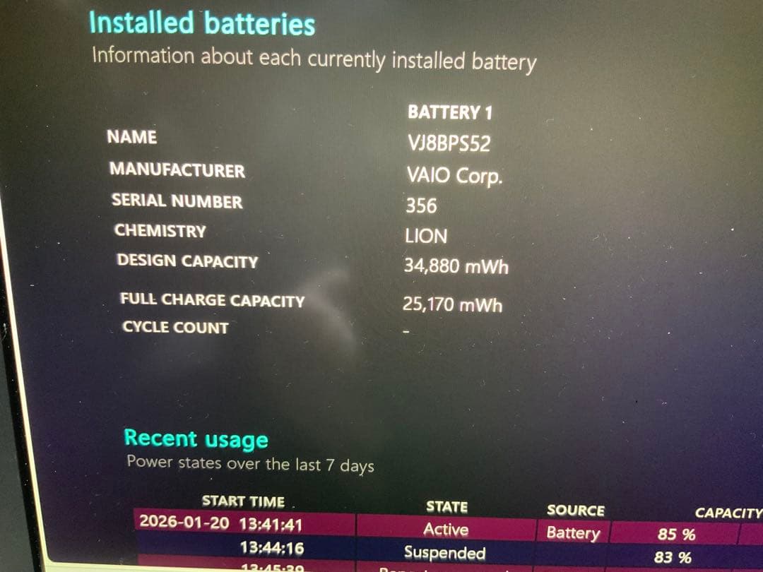Windowsノート本体 VAIO VJS112C11N