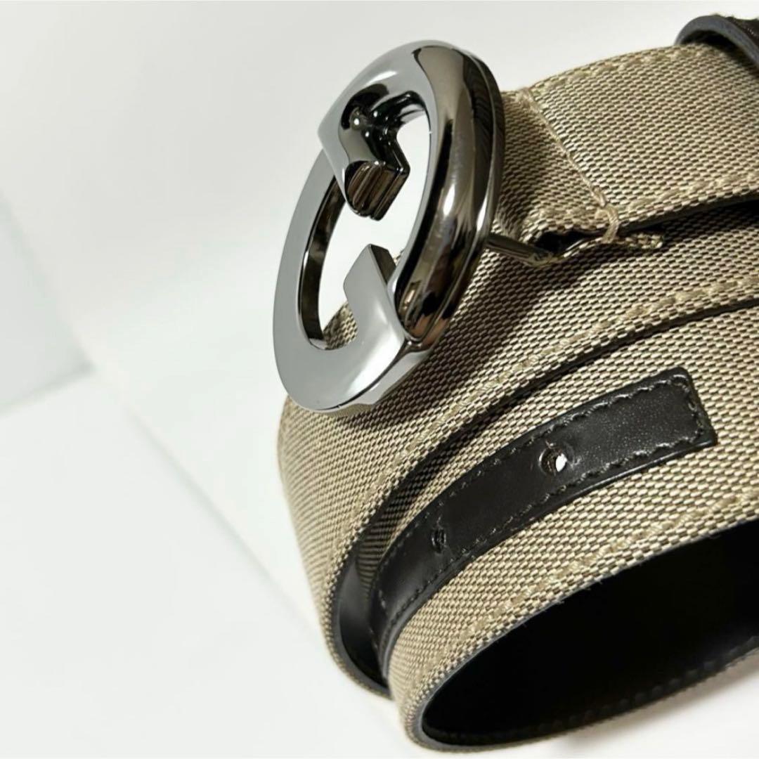 未使用 GUCCI グッチ ベルト ダブルG 106412・1766 キャンバス