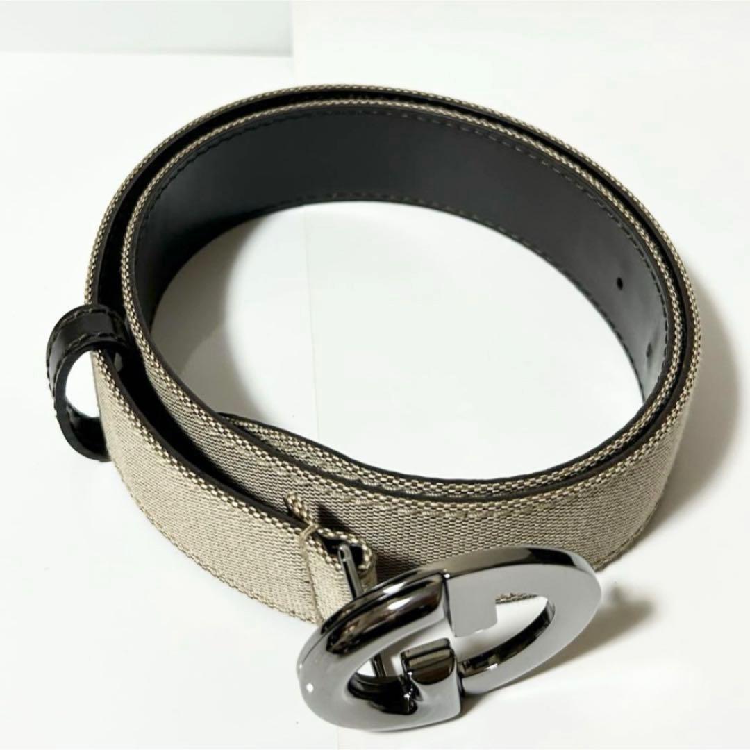 未使用 GUCCI グッチ ベルト ダブルG 106412・1766 キャンバス