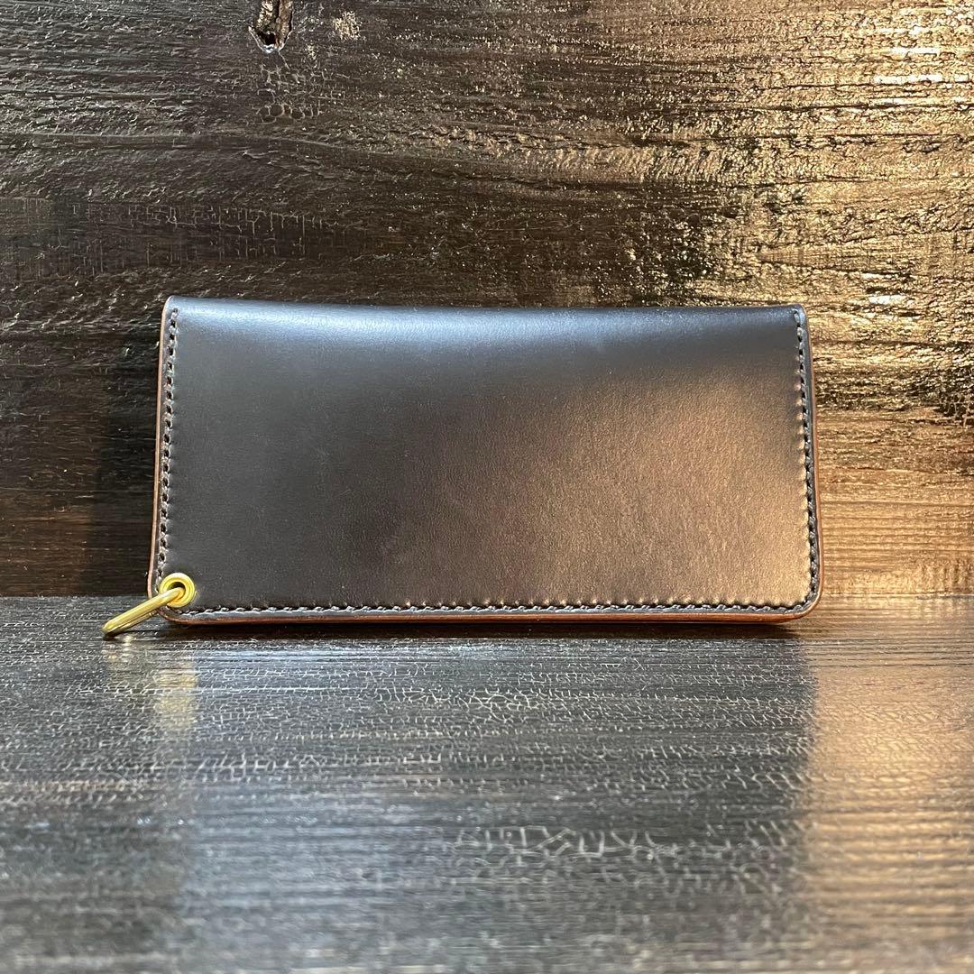 HORWEEN クロムエクセル セミロングトラッカーウォレット3層　42タロン