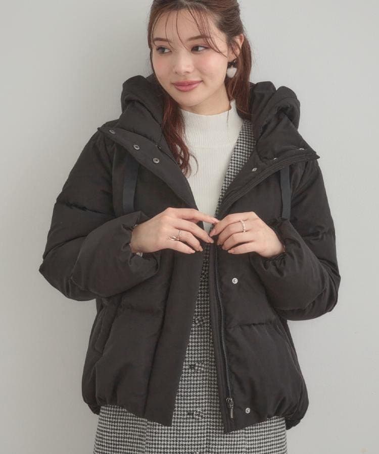 新品未使用 　クチュールブローチ【冬の名品・撥水】愛されダウン　黒　М