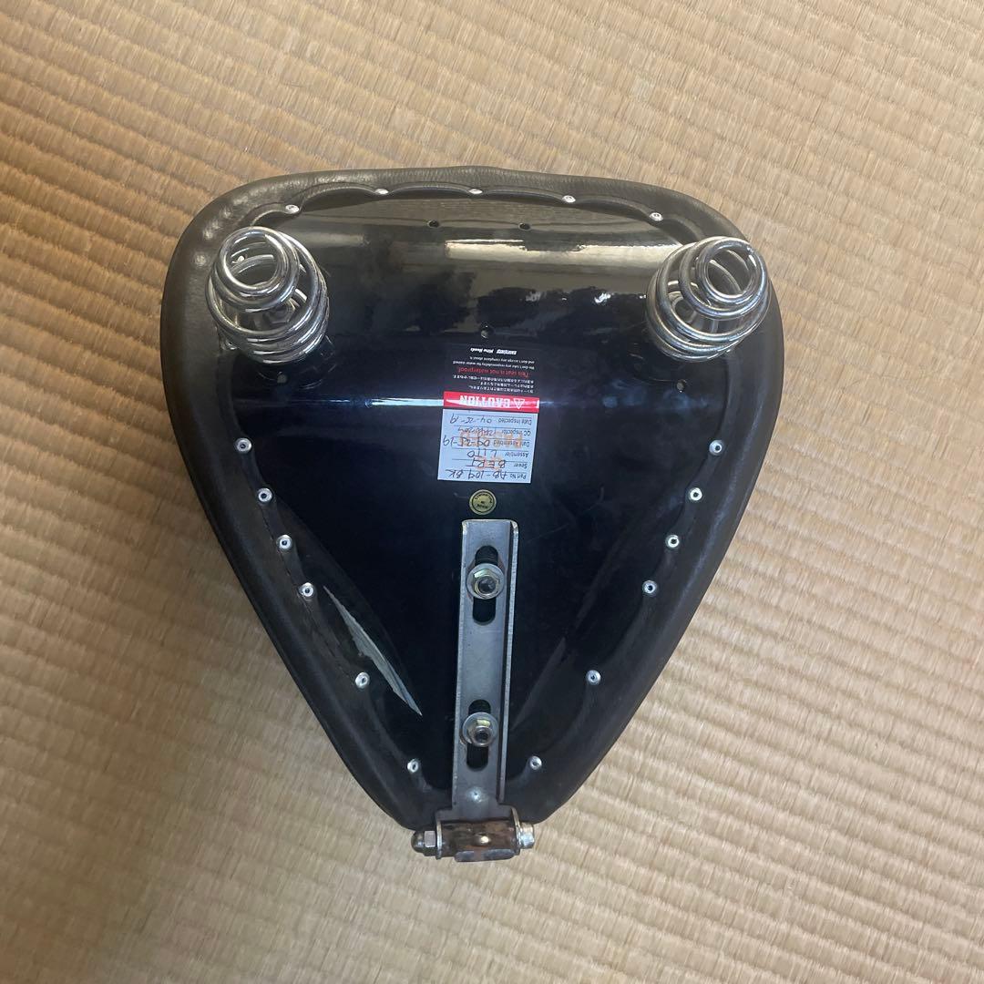 ブラックバイクシート ダブルスプリング