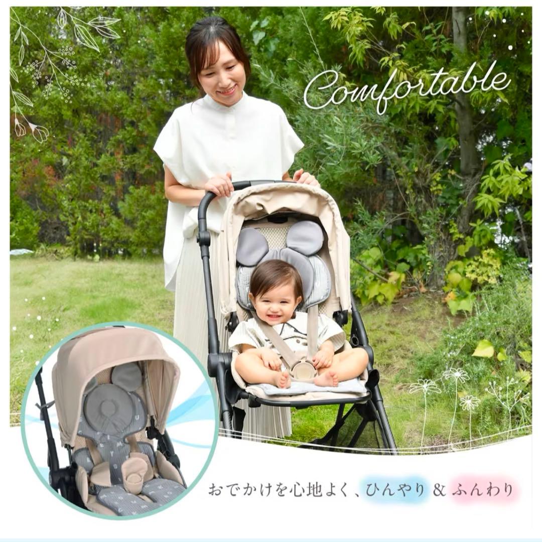 ミッキーマウス ひんやりベビーカーシート　タカラトミー クリップ メリー