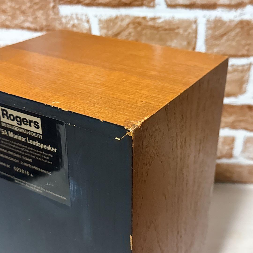 【希少品】ROGERS ペアスピーカー　LS3/5A 15Ω 黒ラベル