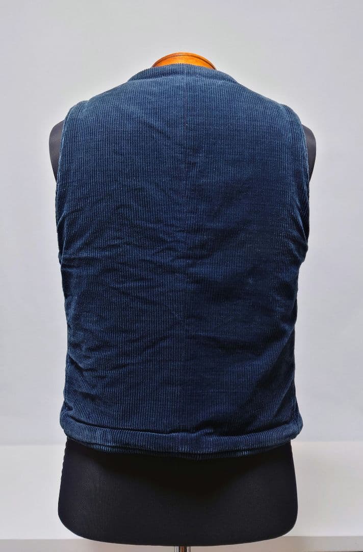 美品✨45RPM コーデュロイ ボア ベスト ネイビー ブラック 馬革使用 3