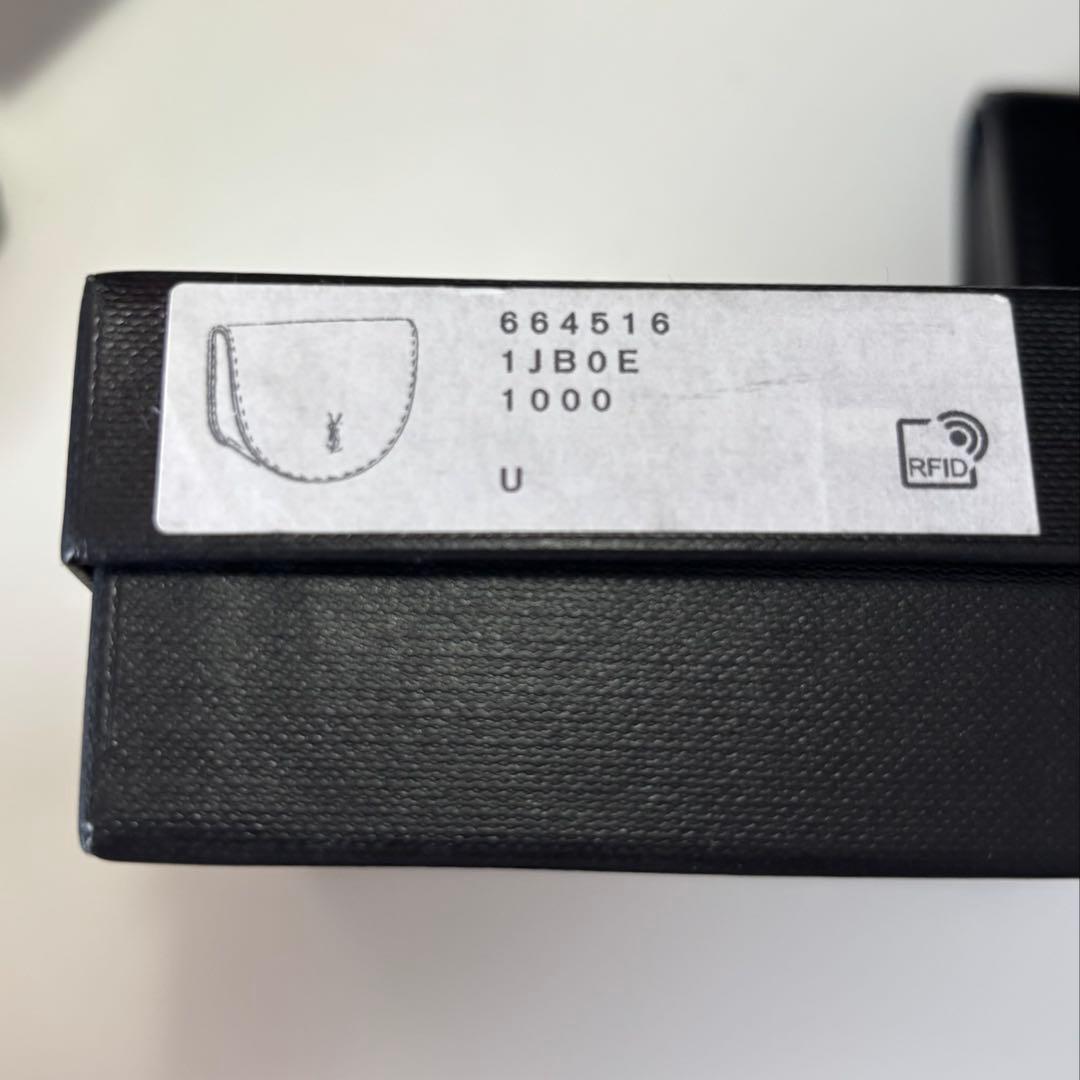 もりかん様【超美品】SAINT LAURENT 黒レザーケース