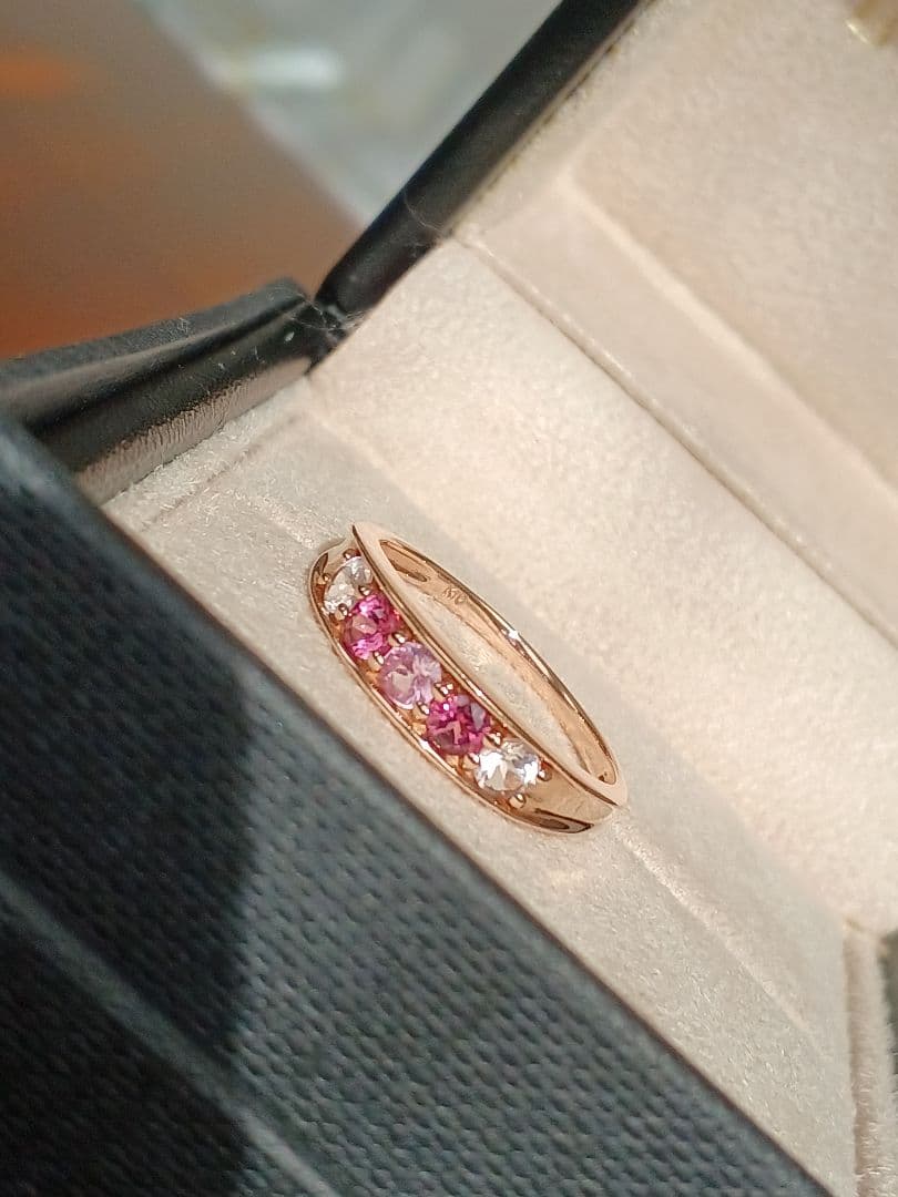 【Hako】ツツミ♡K10♡サファイア♡ガーネット♡モルガナイト♡証明書付