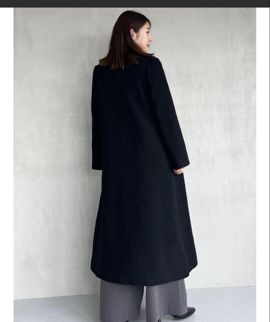 2024 マーキュリーデュオ　ウールチェスターコート 黒　L