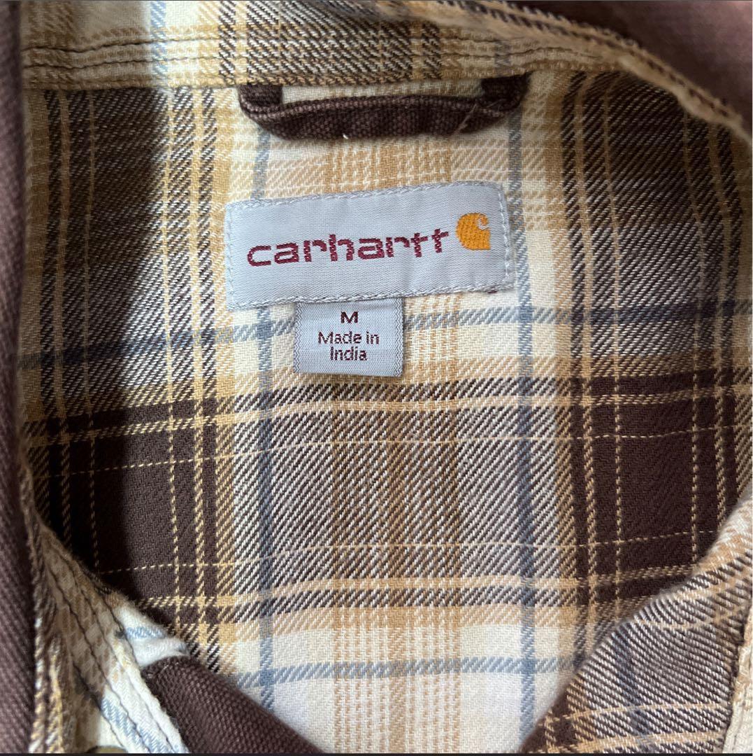 Carhartt ダークブラウン シャツジャケット