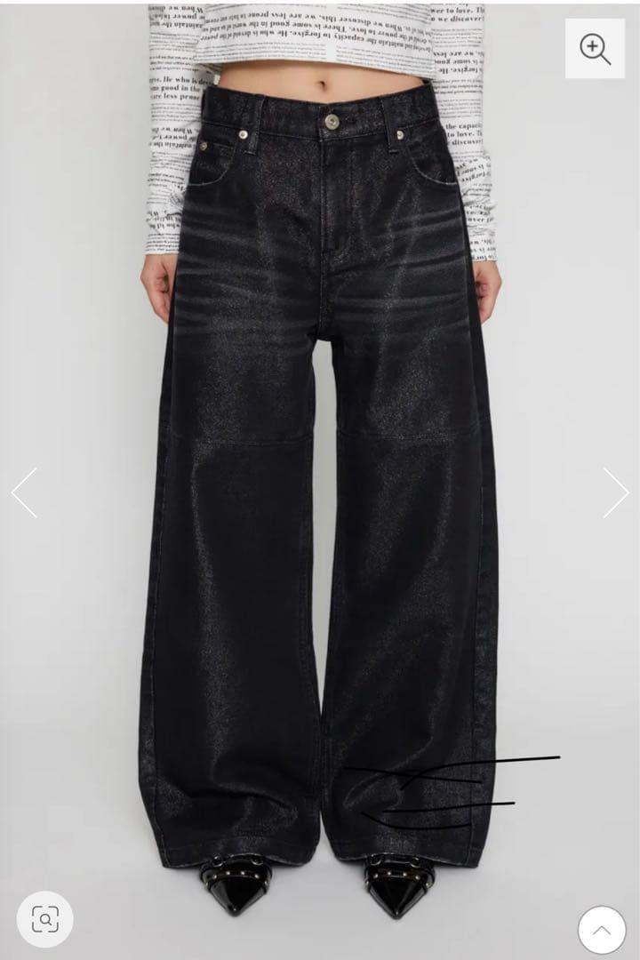 lagua gem GLOW FACE ストレートデニム 25インチ