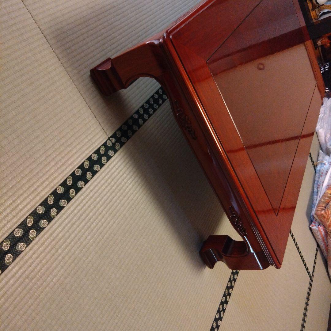 座卓　木製ダークブラウン