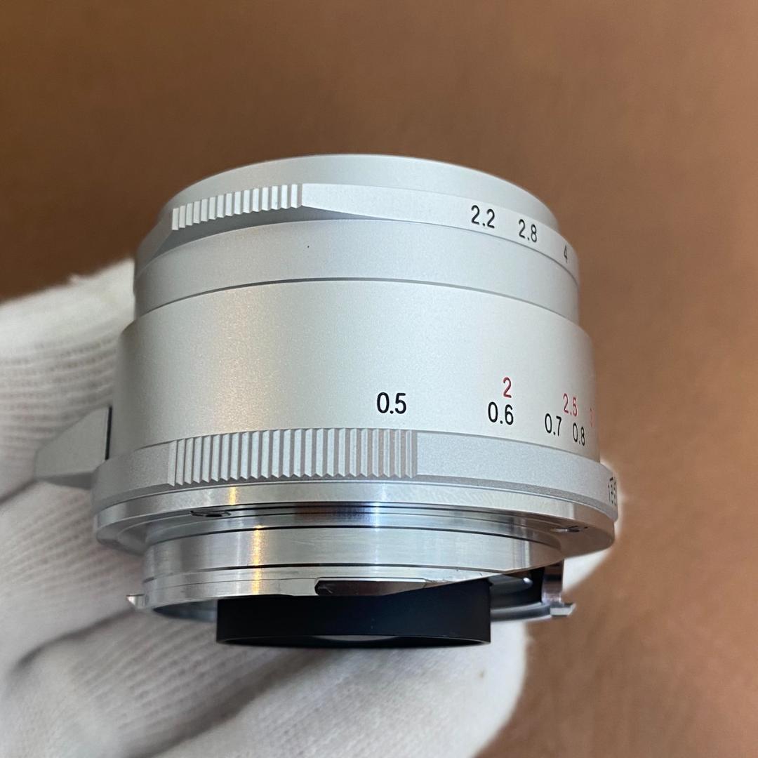 COLOR-SKOPAR 50mm F2.2 VM Silver 保証付き