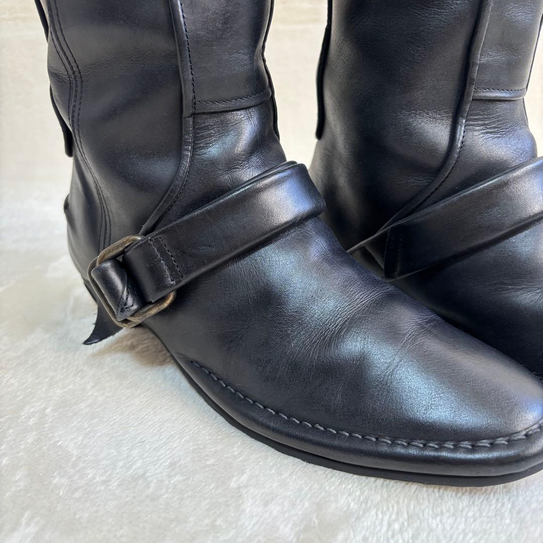 Pippi ピッピ 本革ロングエンジニアブーツ Vibram 黒 M 美品