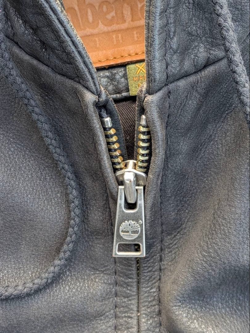 【超激レア】2003年製Timberland ブラック レザージャケット