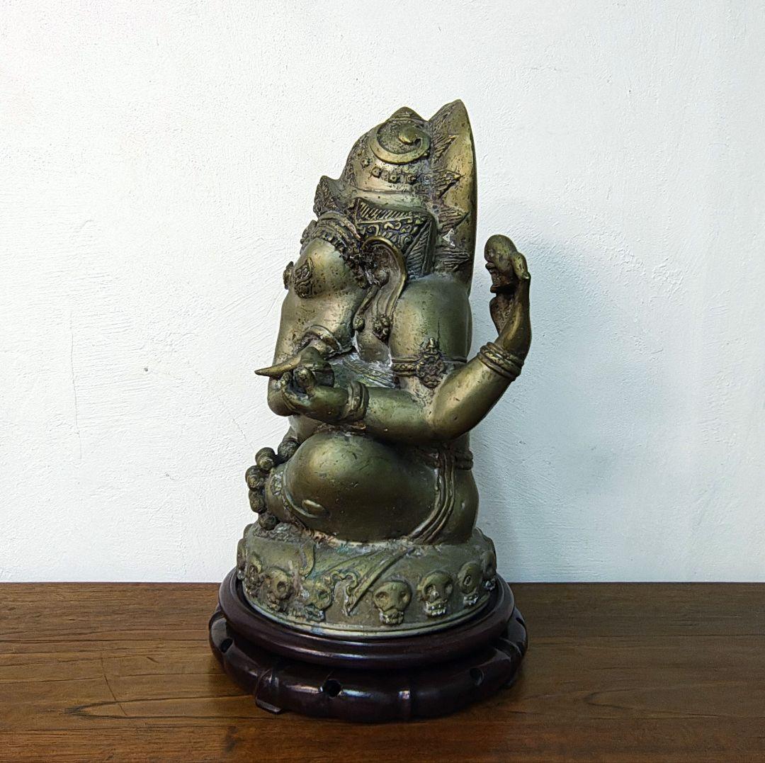 ガネーシャ 神像 仏像 台座付き H39.5cm