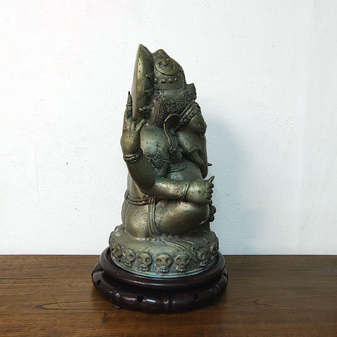 ガネーシャ 神像 仏像 台座付き H39.5cm